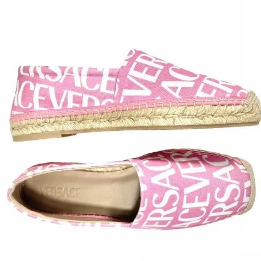 Versace Allover Logo espadrilles 7.5
